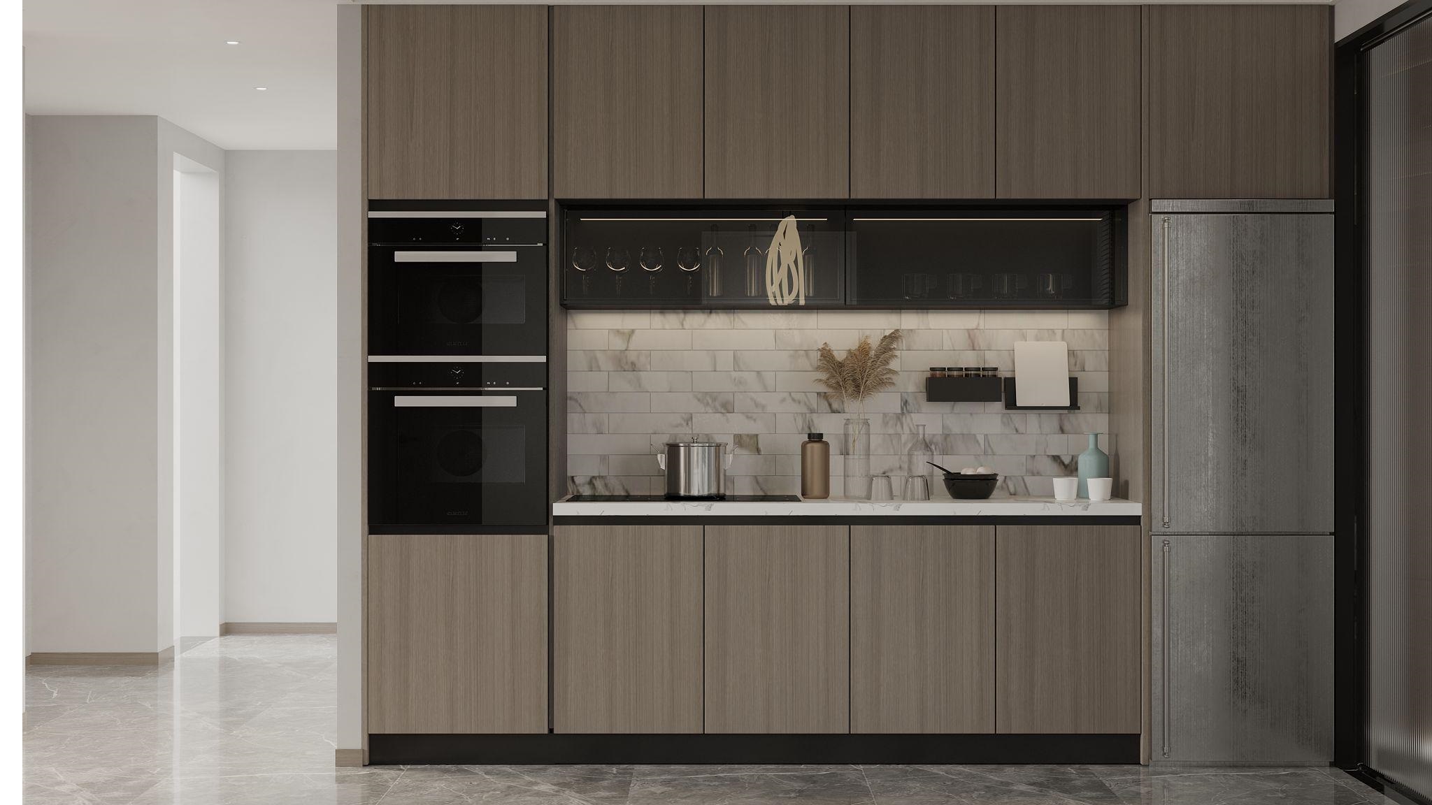 Tủ Bếp MDF Melamine